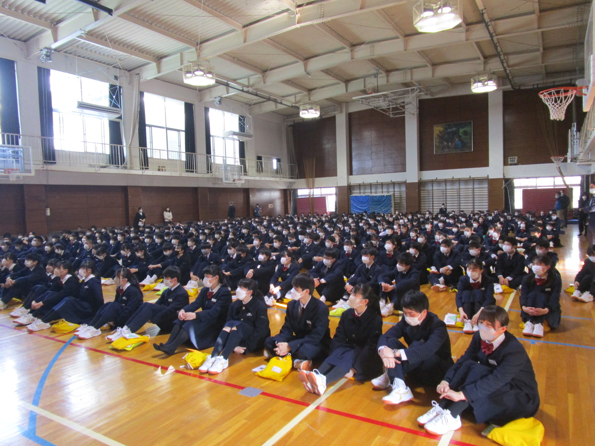 全校集会　高校 令和4年度最後のMDの風景 - 作新学院